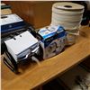 Image 1 : NEW ROLODEX, XACTO SHARPENER AND SPOOL OF FLAT ROPE
