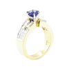 Image 4 : 3.08 ctw Sapphire And Diamond Ring - 18KT Yellow Gold