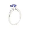 Image 4 : 2.20 ctw Sapphire and Diamond Ring - Platinum