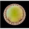 Image 2 : 26.40 ctw Opal and Diamond Ring - 14KT Rose Gold