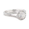 Image 1 : 1.33 ctw Diamond Ring - 18KT White Gold