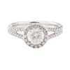 Image 2 : 1.33 ctw Diamond Ring - 18KT White Gold