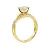 Image 4 : 1.04 ctw Diamond Ring - 18KT Yellow Gold