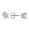 Image 2 : 1.10 ctw Diamond Stud Earrings - 14KT White Gold