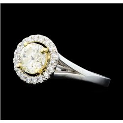 1.25 ctw Diamond Ring - 14KT White And Yellow Gold