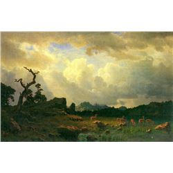 Thunderstorms in the Rocky Mountains by Albert Bierstadt