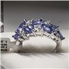 Image 1 : Silver Tanzanite(1.8ct) White Topaz Ring (~Size 6), Suggested Retail Value $250