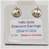 Image 3 : 14K Yellow Gold Diamond Mother Of Pearl Flower Jacket Earrings, Made in Canada, Suggested Retail Val