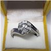 Image 2 : Silver 7 Diamond Ring (~Size 6)