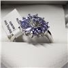 Image 1 : Silver Tanzanite(1ct) Ring (~Size 6), Suggested Retail Value $250