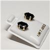 Image 1 : 10K Yellow Gold Sapphire(2.2ct) Earrings, Made in Canada, Suggested Retail Value $400
