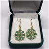 Image 3 : Silver Emerald Handcrafted Earrings, Suggested Retail Value $200