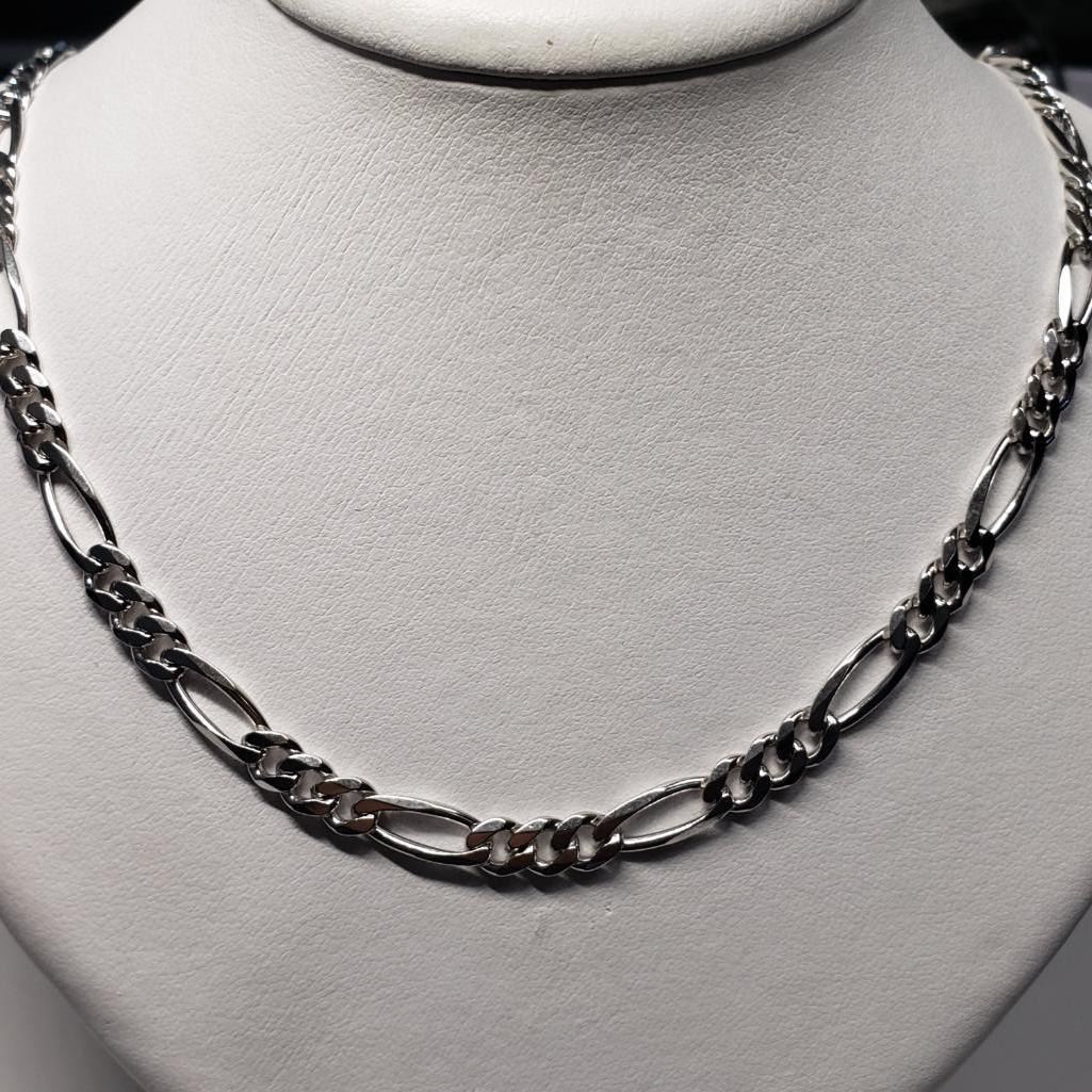 Silver Chain (~length 50cm) (~weight 22g), Suggested Retail Value $400 ...