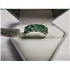 Image 1 : 10K White Gold Emerald(2.4ct) Ring (~Size 6), Made in Canada, Appraised Retail $1580