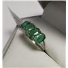 Image 3 : 10K White Gold Emerald(2.4ct) Ring (~Size 6), Made in Canada, Appraised Retail $1580