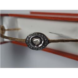 Gold plated Silver Diamond(1.35ct) Bangle, Suggested Retail Value $2000