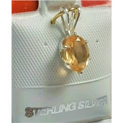 Silver Citrine(0.62ct) Pendant