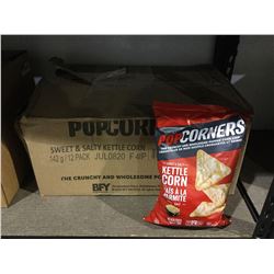 Case of Pop Corners Sweet and Salty Kettle Corn Popped-Corn Chips (12 x 142g)