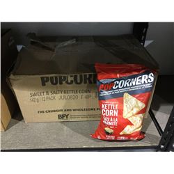 Case of Pop Corners Sweet and Salty Kettle Corn Popped-Corn Chips (12 x 142g)