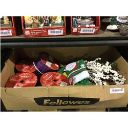 Box of Assorted Christmas Accessories