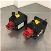 Image 1 : (2) Fanuc A06B-0034-B075 AC Servo Motor *ONE HAS BROKEN PLUG SEE PICS FOR DETAILS*