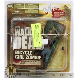 THE WALKING BICYCLE GIRL ZOMBIE ACTION FIGURE.