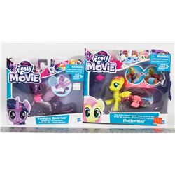 PAIR OF MY LITTLE PONY THE MOVIE FIGURES: TWILIGHT