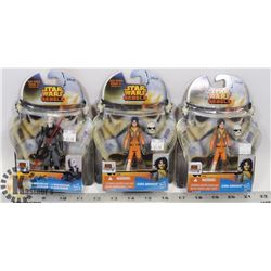 LOT OF 3 STAR WARS REBELS THE INQUISITOR & ESRA