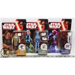 LOT OF 3 ASSORTED STAR WARS FIGURES.