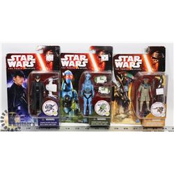 LOT OF 3 ASSORTED STAR WARS FIGURES.