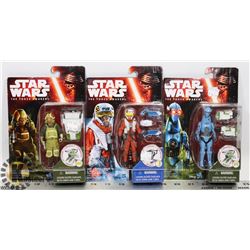 LOT OF 3 ASSORTED STAR WARS FIGURES.