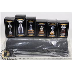 2003 MCDONALDS NHL TROPHYS WITH STAND SET - HART,