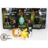 Image 1 : LOT OF 3 BREAKING BAG ACTION FIGURES AND ONE PLUSH