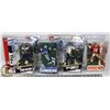 Image 1 : LOT OF 4 NFL MCFARLANE ASSORTED FIGURES.