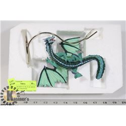 THE TUDOR MINT 6" BLUE & GREEN LAND OF THE DRAGONS