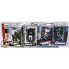 Image 1 : LOT OF 4 ASST NFL MCFARLANE TOYS SPORTS FIGURINES.