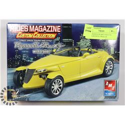 JEEP WRANGLER & PLYMOUTH PROWLER WITH TRAILER