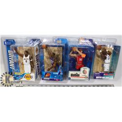 LOT OF 4 NBA ASSORTED MCFARLANE FIGURES.