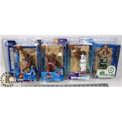 LOT OF 4 NBA ASSORTED MCFARLANE FIGURES.