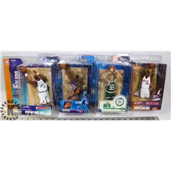 LOT OF 4 NBA ASSORTED MCFARLANE FIGURES.