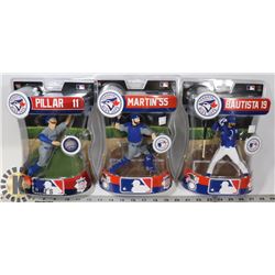 LOT OF 3 MLB ASSORTED MCFARLANE FIGURES.
