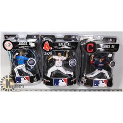 LOT OF 3 MLB ASSORTED MCFARLANE FIGURES.