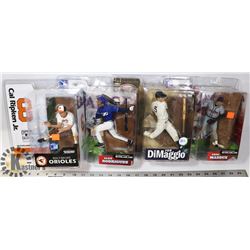 LOT OF 4 MLB MCFARLANE ASSORTED FIGURES.