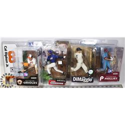 LOT OF 4 MLB MCFARLANE ASSORTED FIGURES.