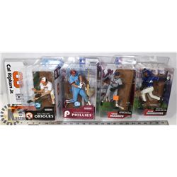 LOT OF 4 MLB MCFARLANE ASSORTED FIGURES.