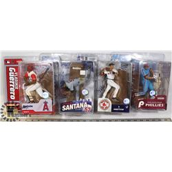 LOT OF 4 MLB MCFARLANE ASSORTED FIGURES.