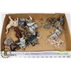 Image 1 : FLAT OF ASSORTED ELEPHANT FIGURES