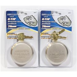 SEALED SET OF 2 GORILLA LOCK