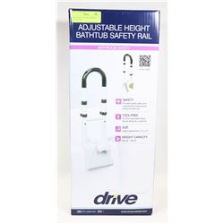 ADJUSTABLE HEIGHT BATHTUB SAFETY RAIL