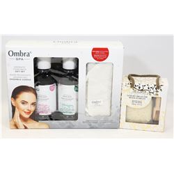 OMBRA BATH GIFT SET AND BATH SALTS